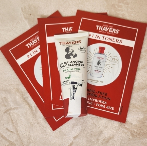 Thayers PH Balancing Gentle Face Wash With Aloe Vera 3 fl oz +Toner Samp… - Picture 1 of 8